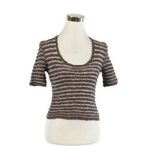 Gray sleeve crop vintage blouse M